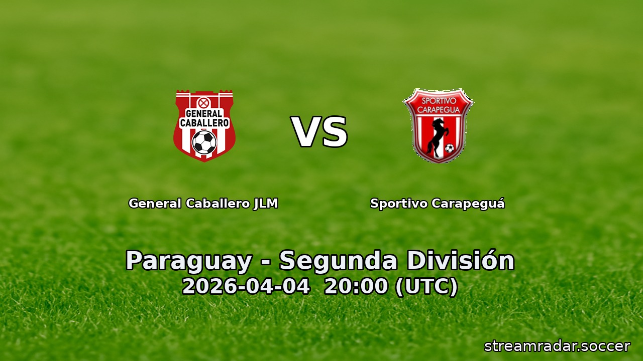 General Caballero JLM vs Sportivo Carapeguá