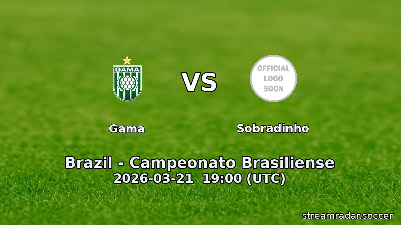 Gama vs Sobradinho