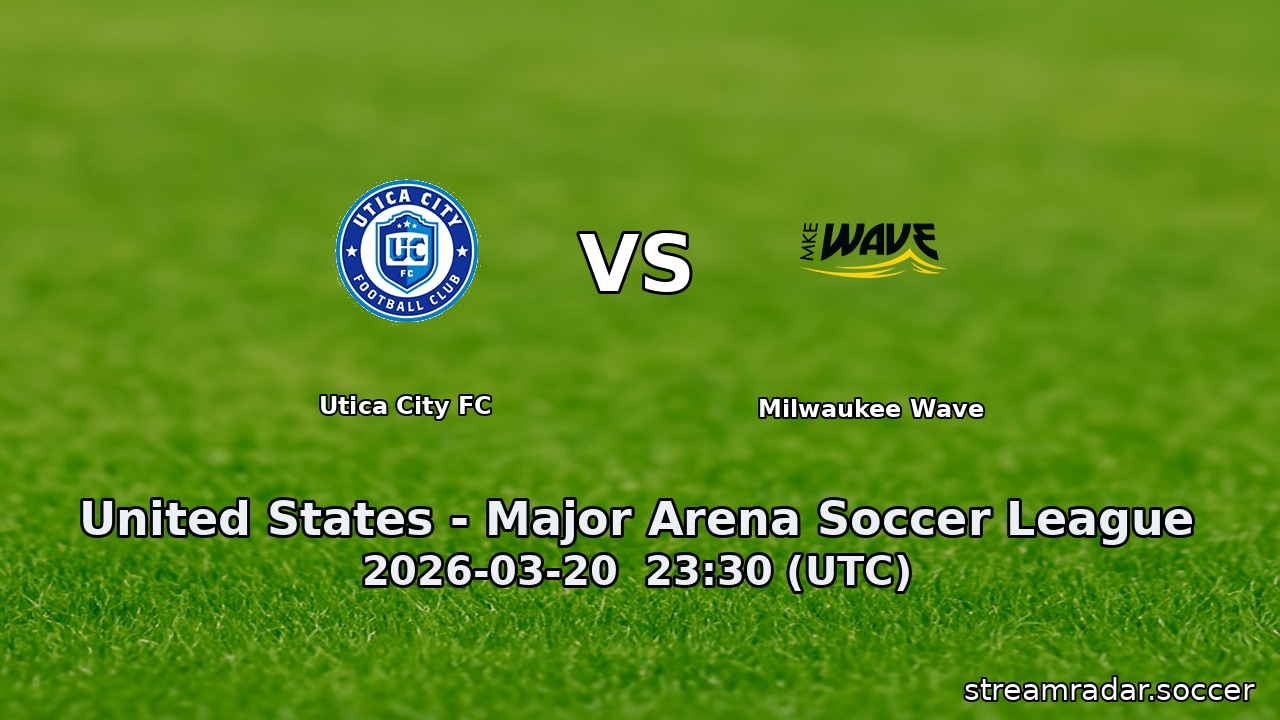 Utica City FC vs Milwaukee Wave