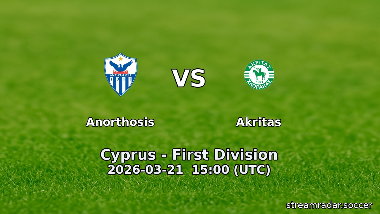 Anorthosis vs Akritas