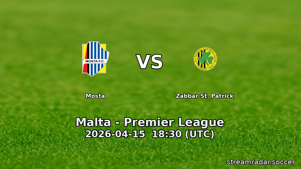 Mosta vs Zabbar St. Patrick