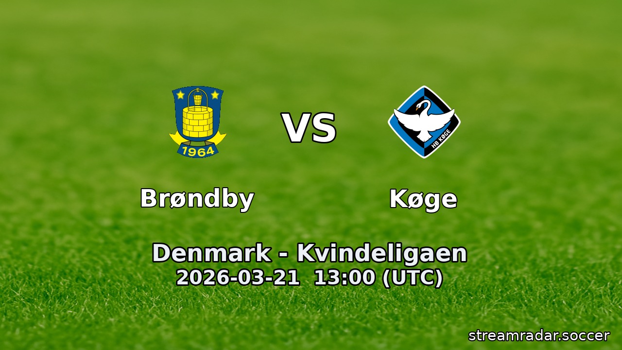 Brøndby vs Køge