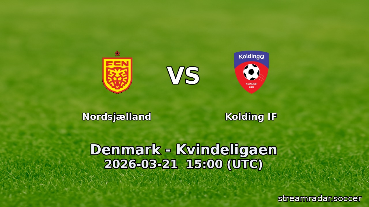 Nordsjælland vs Kolding IF