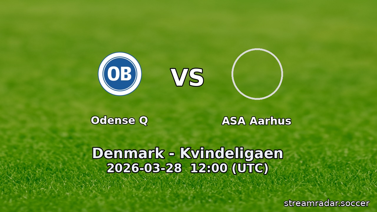 Odense Q vs ASA Aarhus