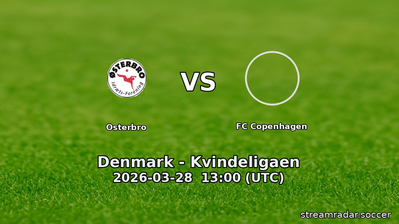 Osterbro vs FC Copenhagen