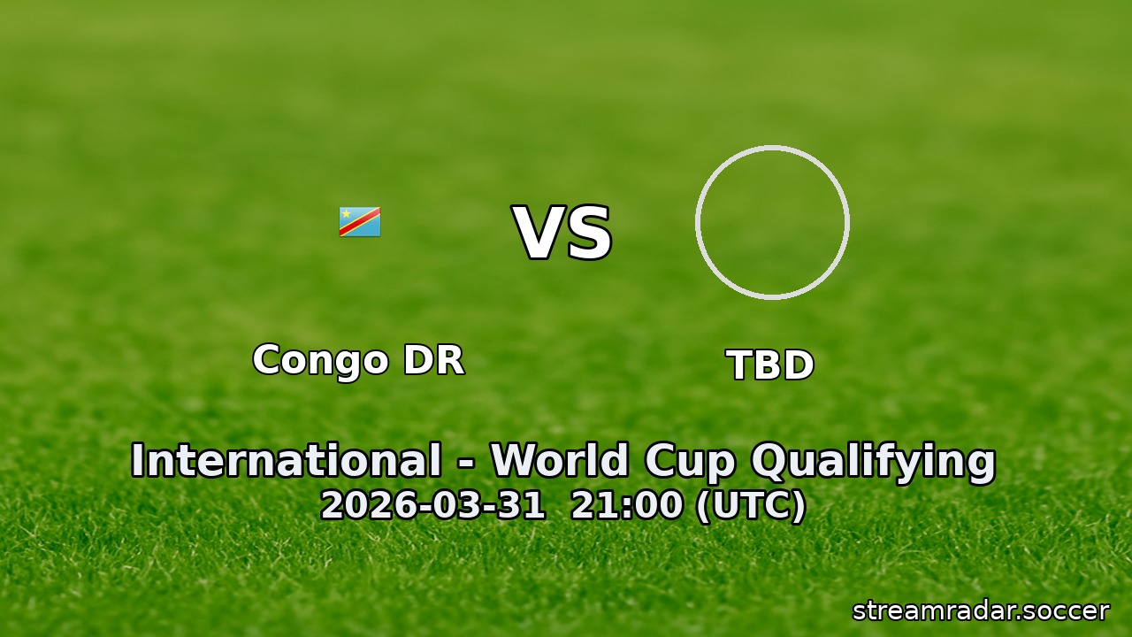 Congo DR vs TBD