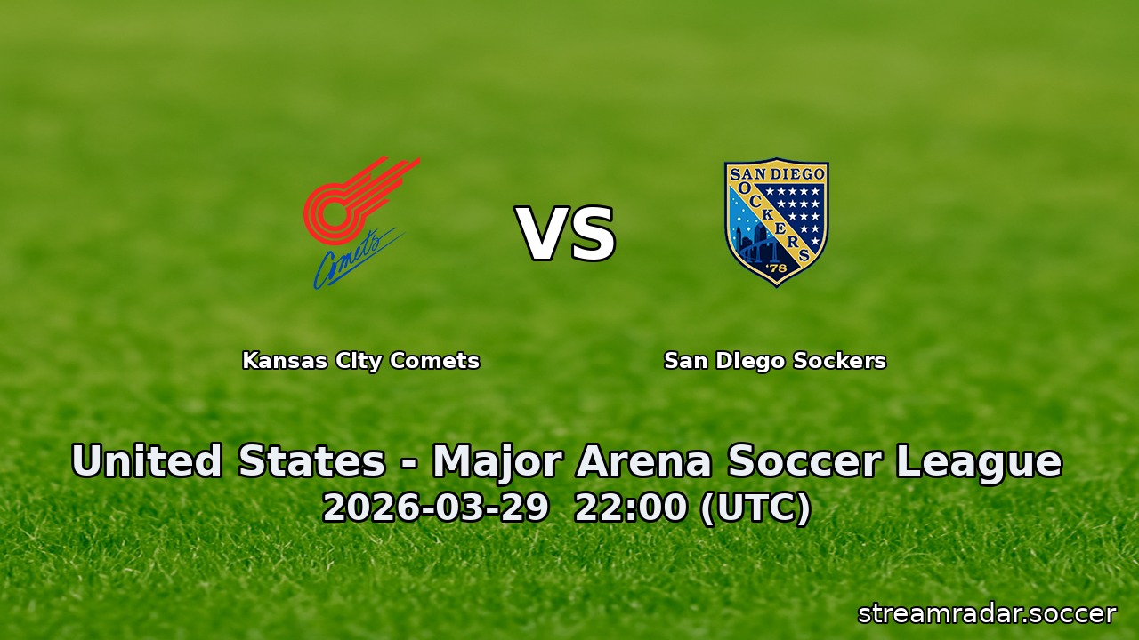 Kansas City Comets vs San Diego Sockers