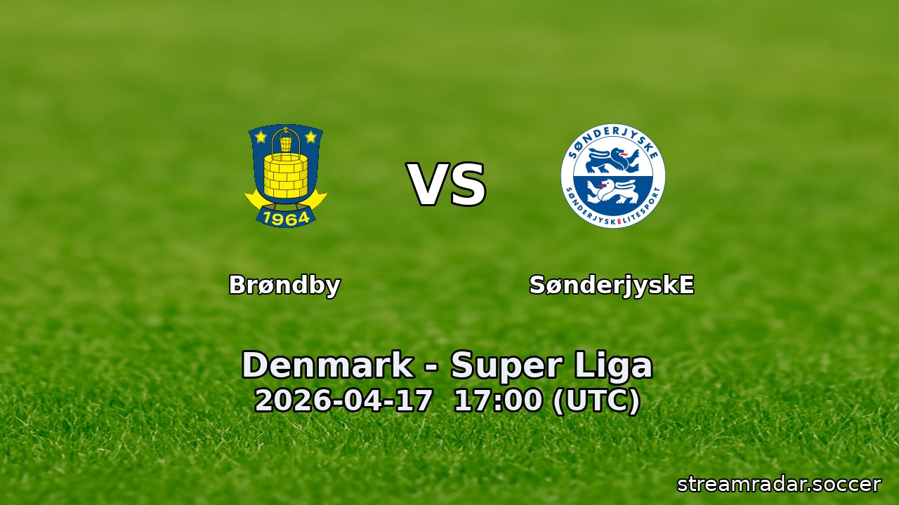 Brøndby vs SønderjyskE
