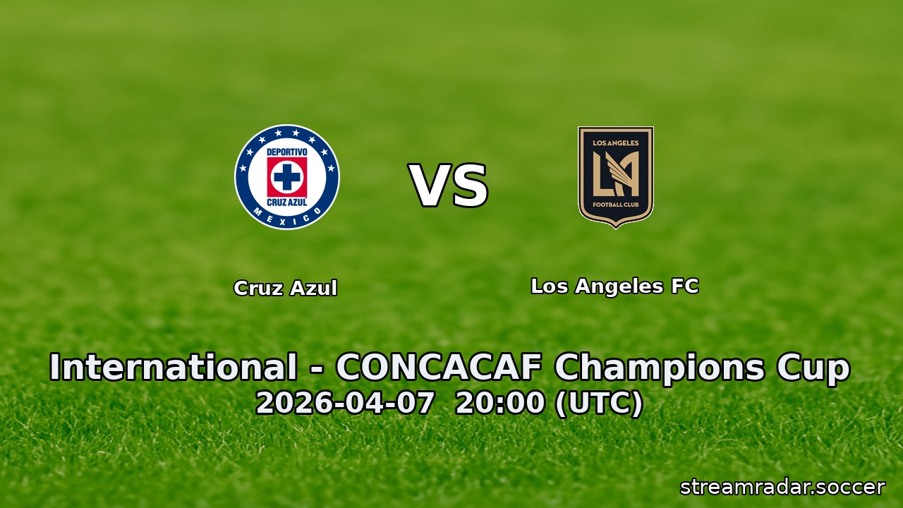 Cruz Azul vs Los Angeles FC