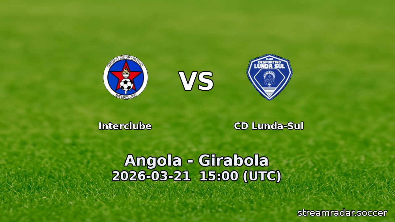 Interclube vs CD Lunda-Sul