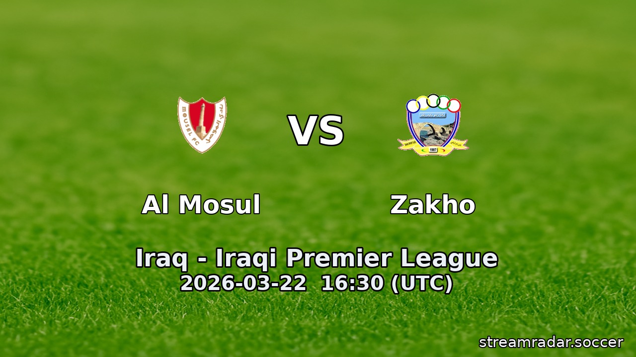 Al Mosul vs Zakho