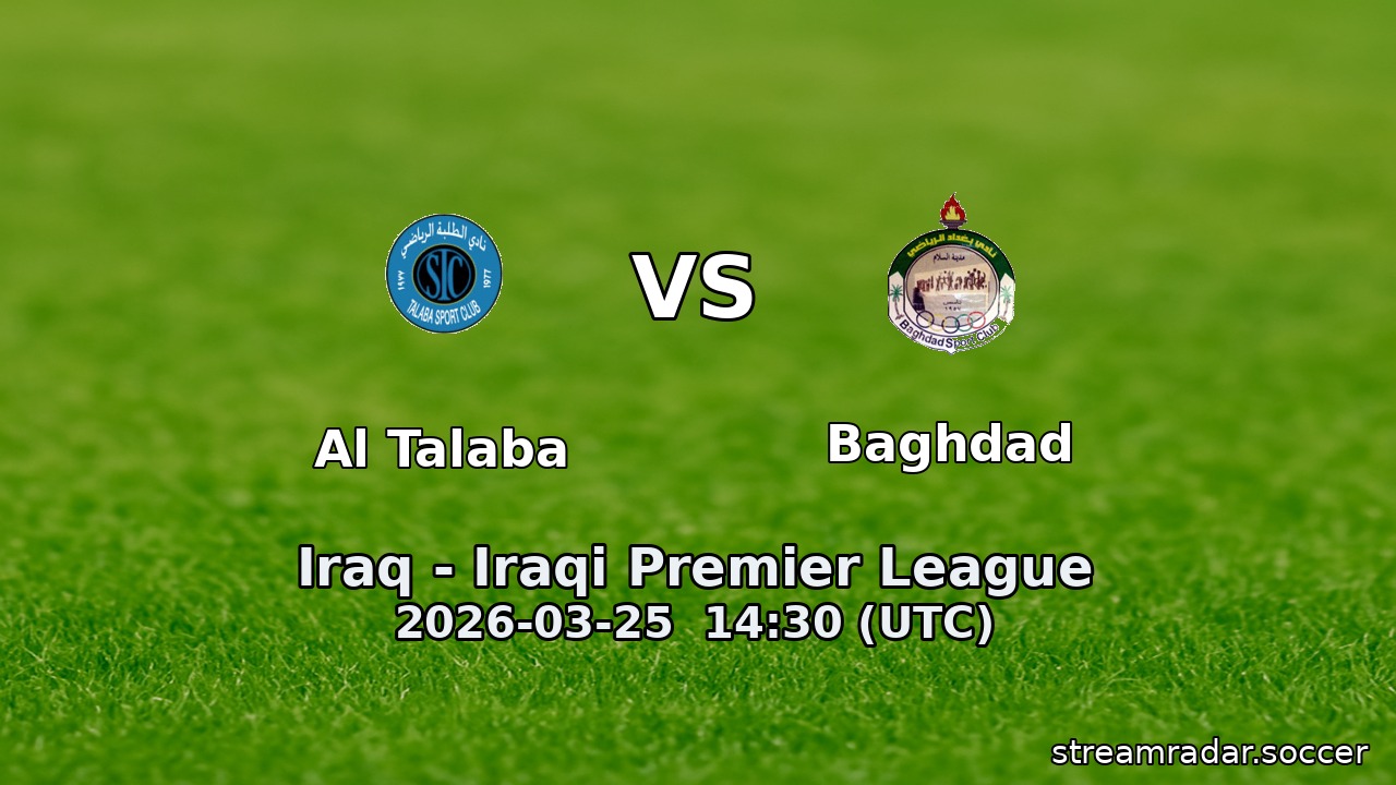 Al Talaba vs Baghdad