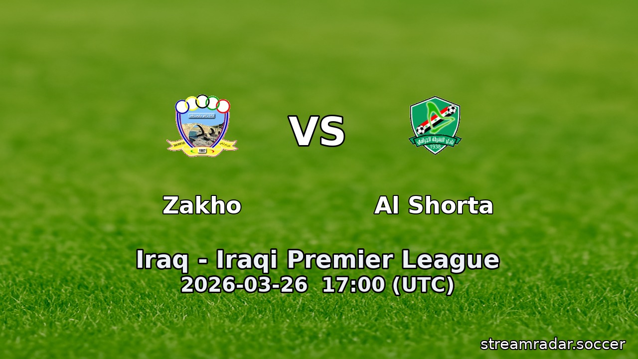 Zakho vs Al Shorta