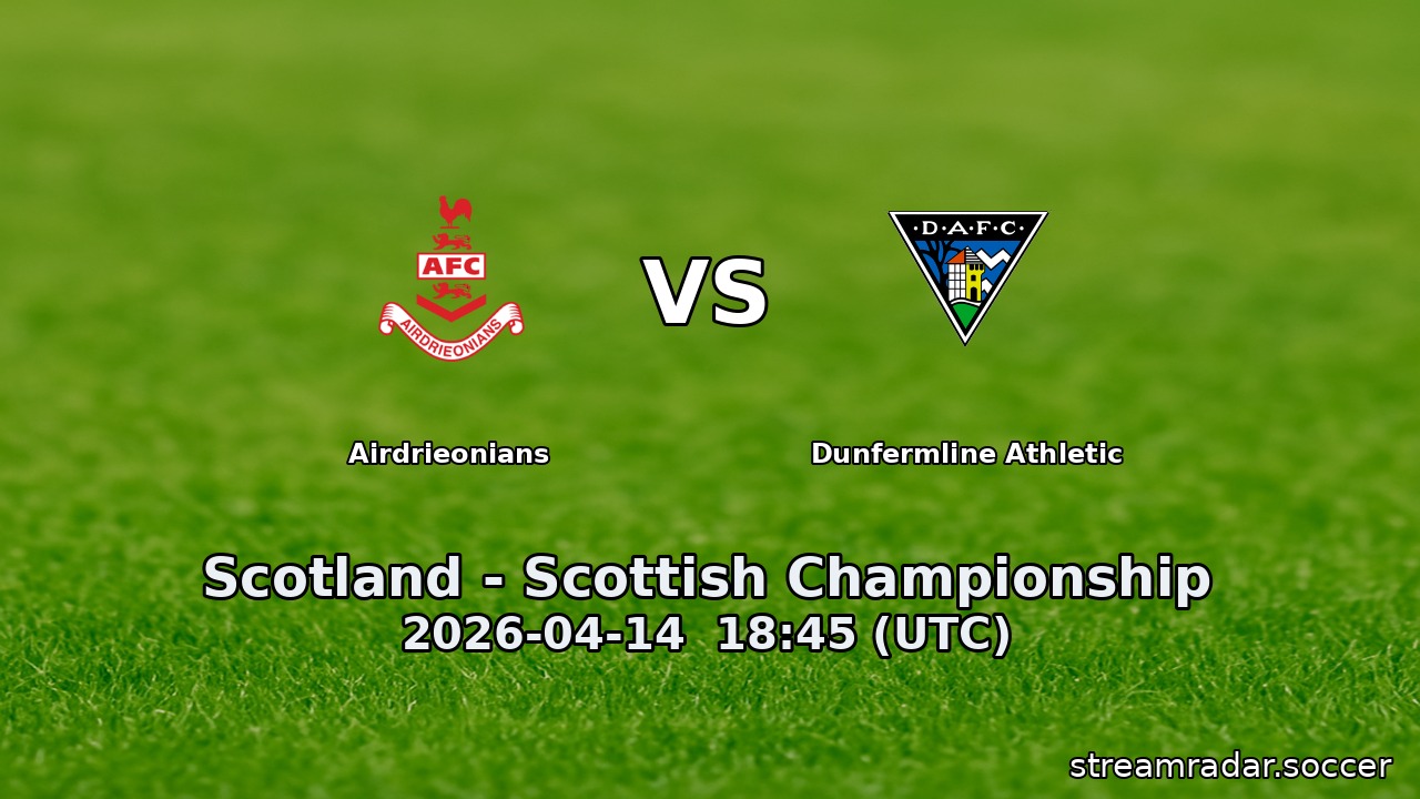 Airdrieonians vs Dunfermline Athletic
