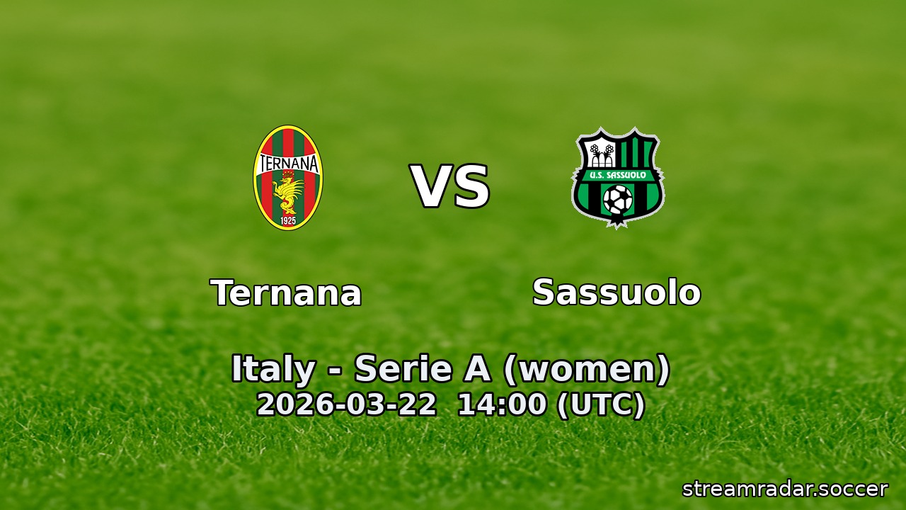 Ternana vs Sassuolo