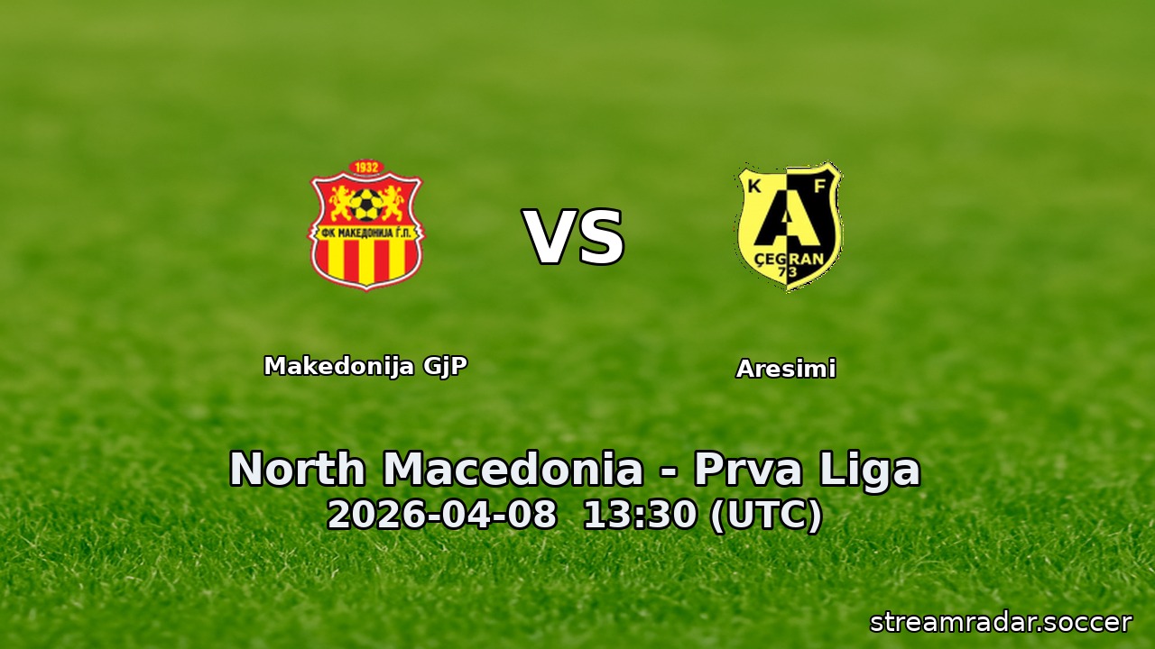 Makedonija GjP vs Aresimi