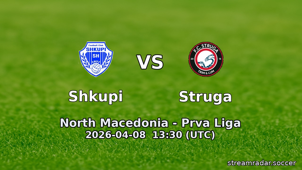 Shkupi vs Struga