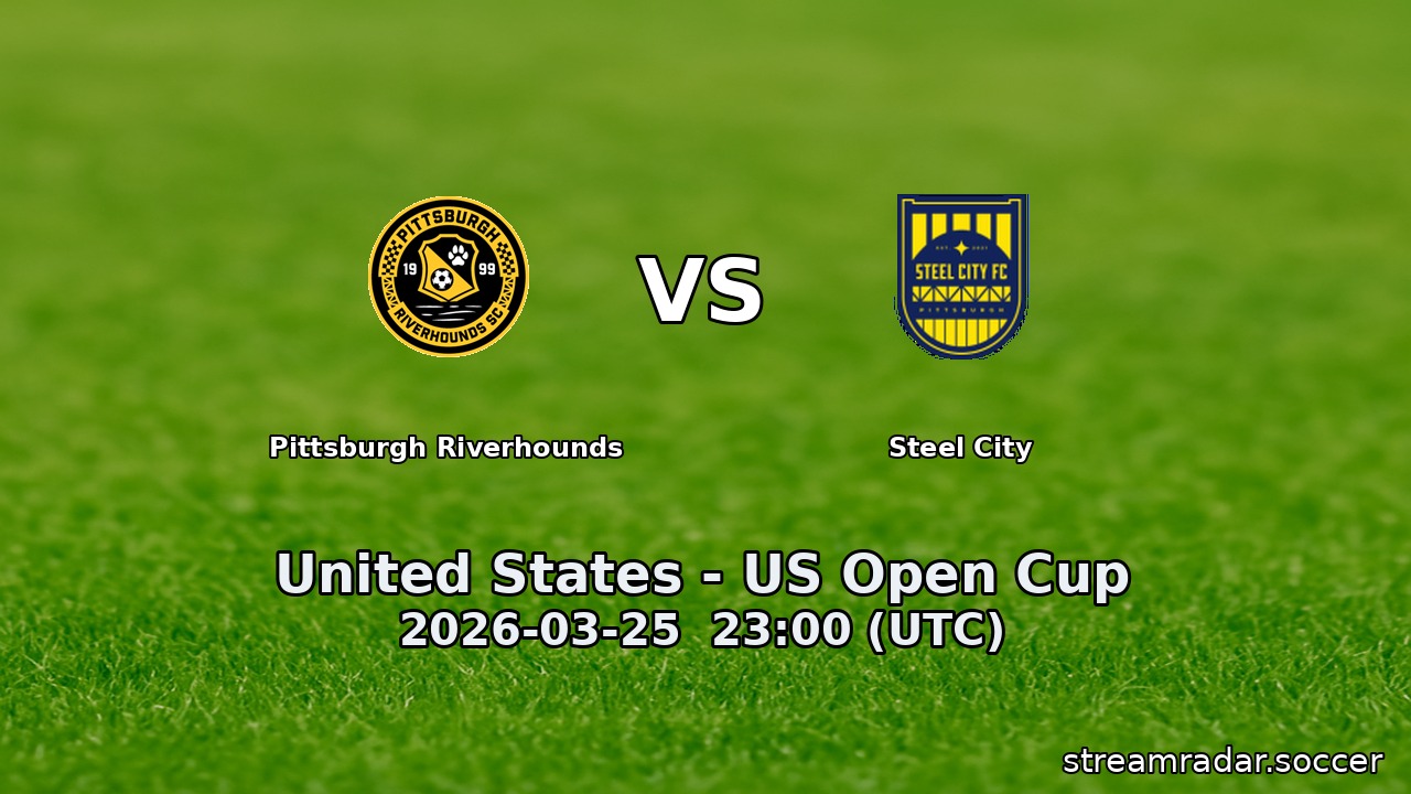 Pittsburgh Riverhounds vs Steel City