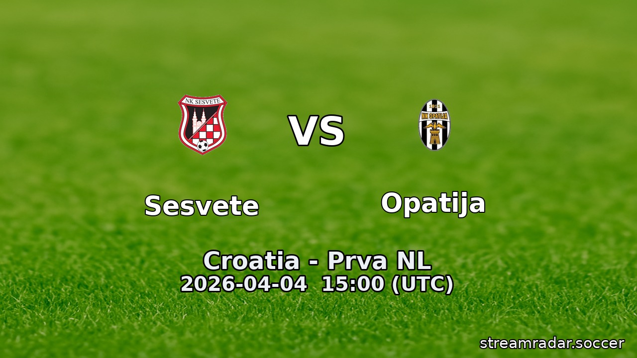 Sesvete vs Opatija