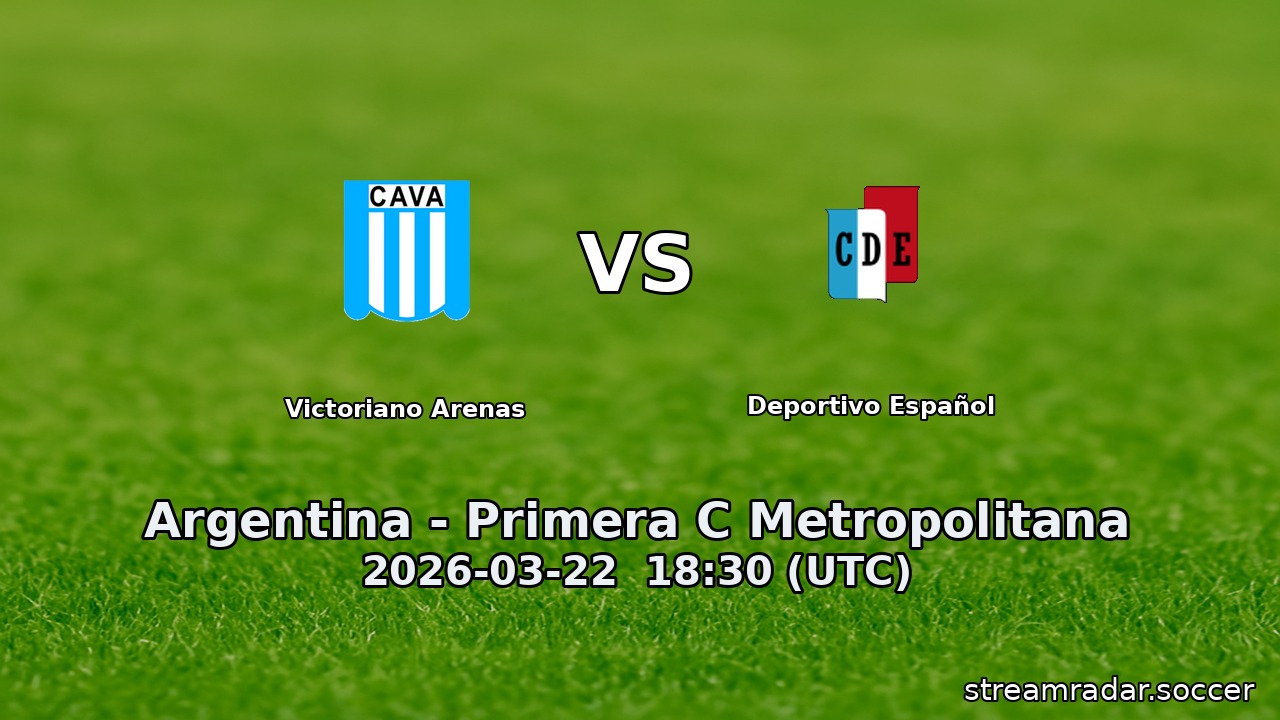 Victoriano Arenas vs Deportivo Español