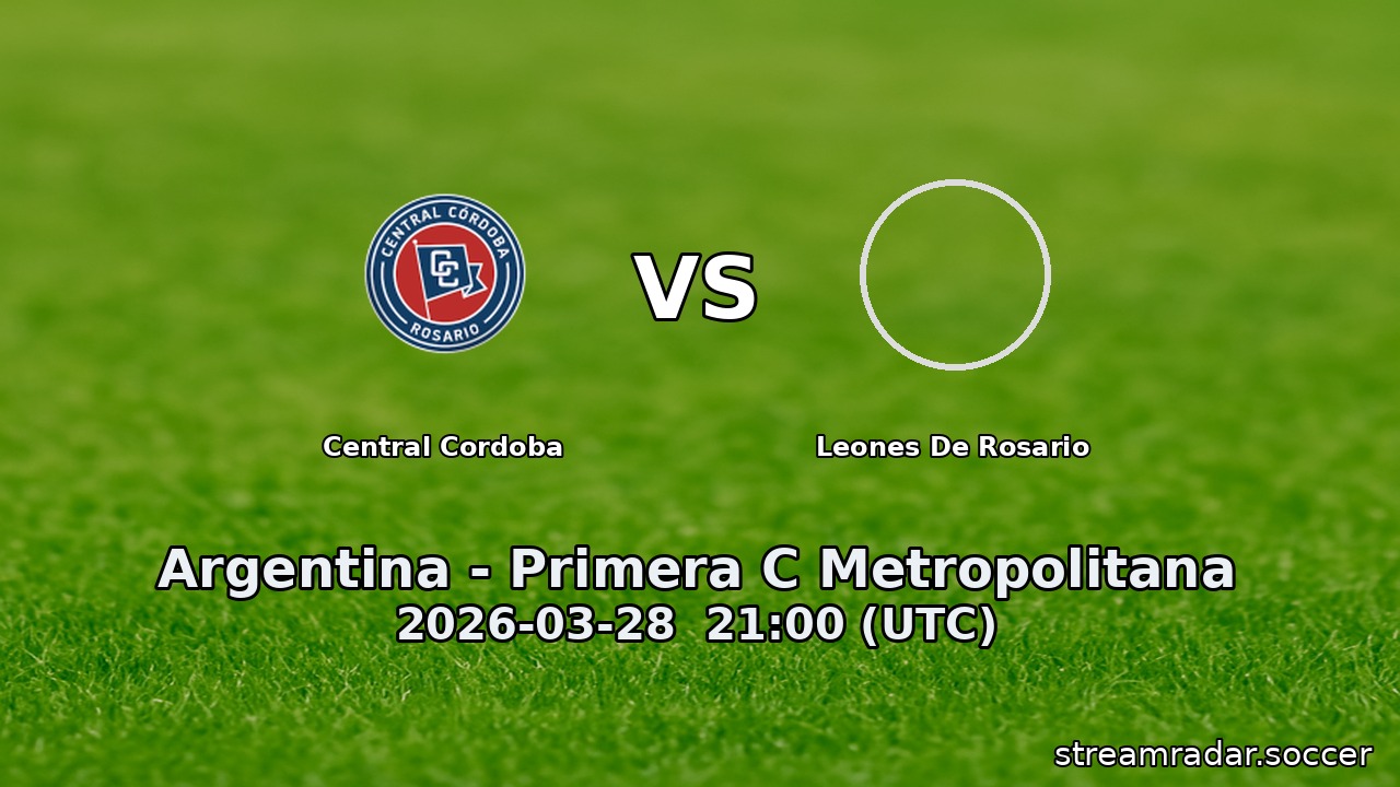 Central Cordoba vs Leones De Rosario