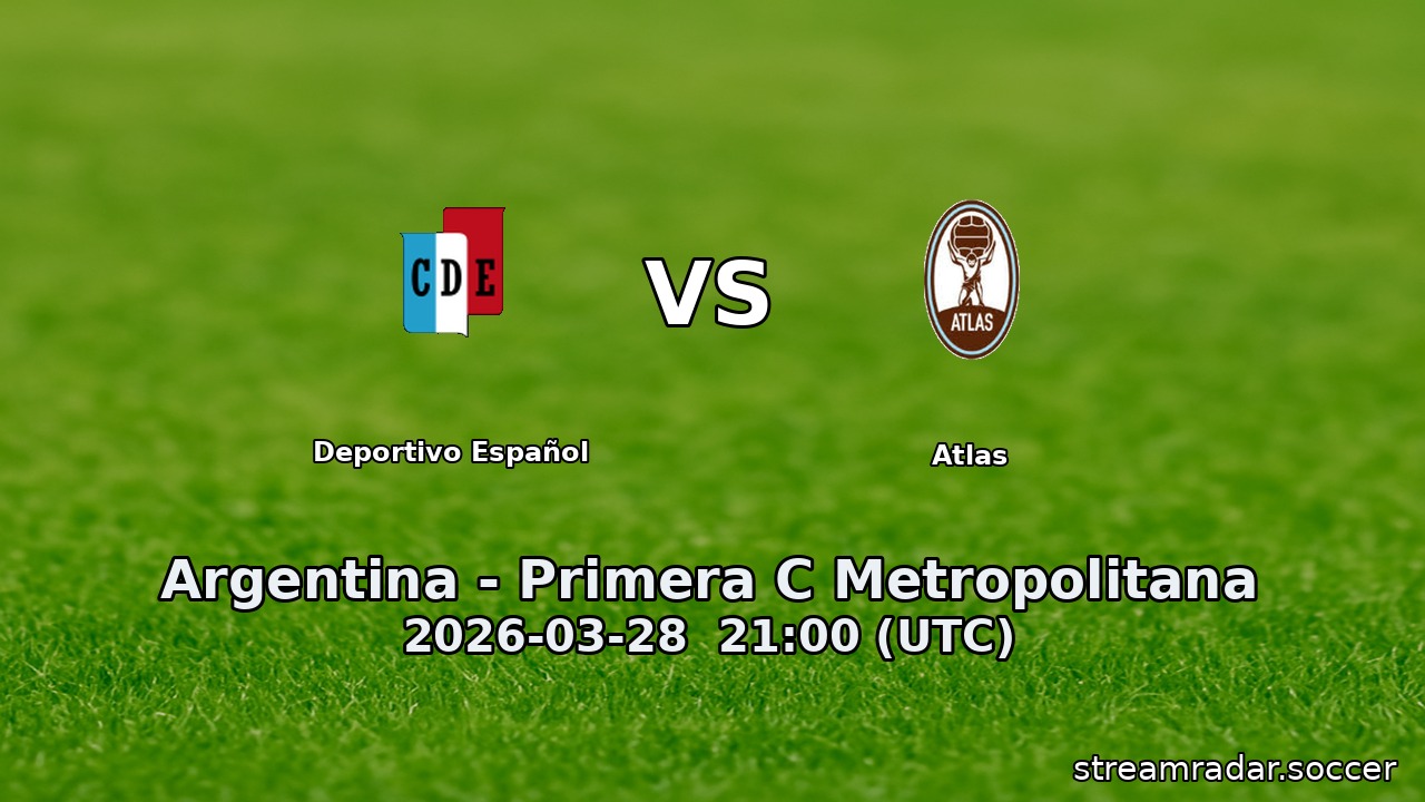 Deportivo Español vs Atlas