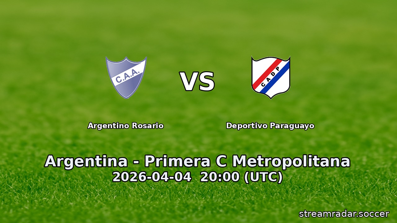Argentino Rosario vs Deportivo Paraguayo