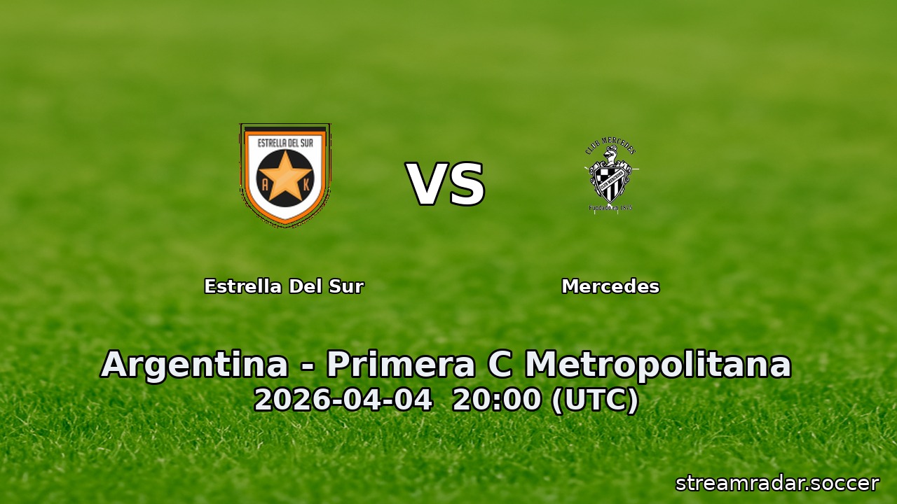 Estrella Del Sur vs Mercedes