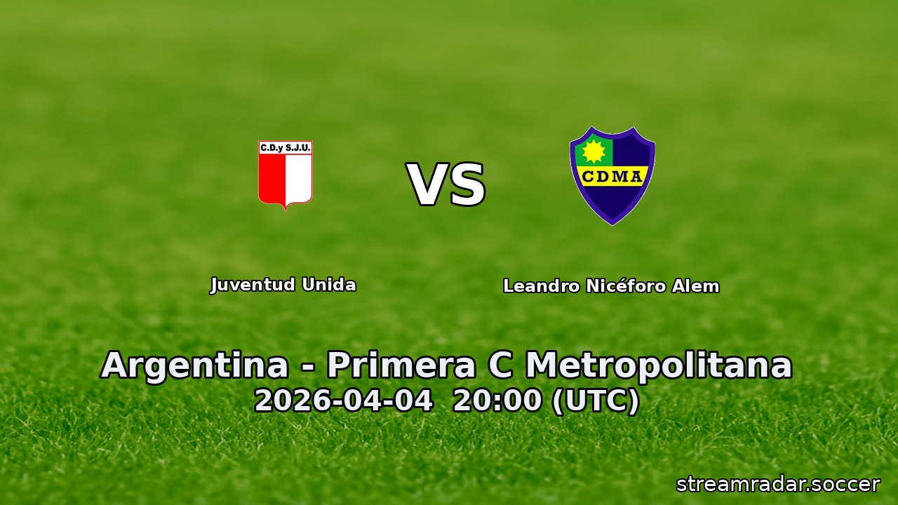 Juventud Unida vs Leandro Nicéforo Alem