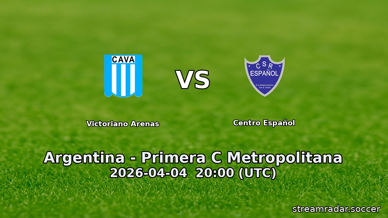 Victoriano Arenas vs Centro Español