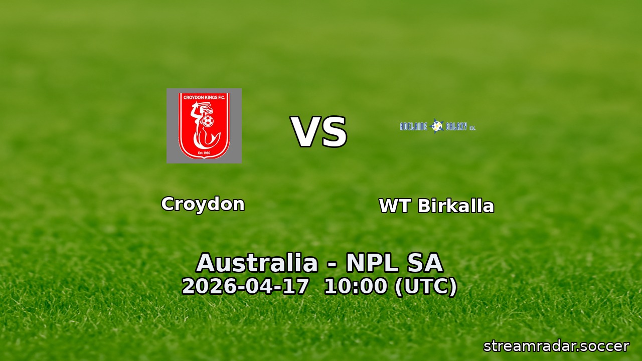Croydon vs WT Birkalla