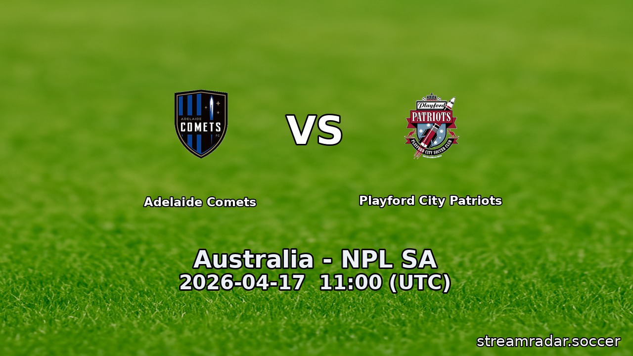 Adelaide Comets vs Playford City Patriots