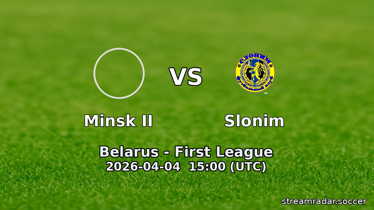 Minsk II vs Slonim