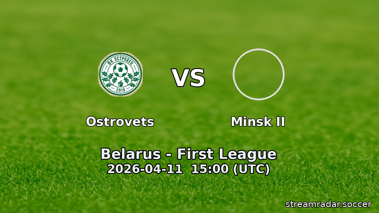 Ostrovets vs Minsk II