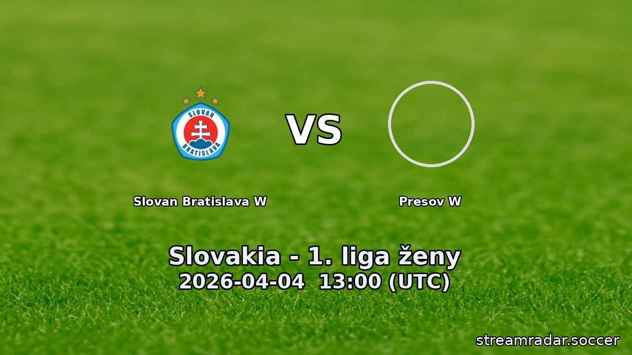 Slovan Bratislava W vs Presov W