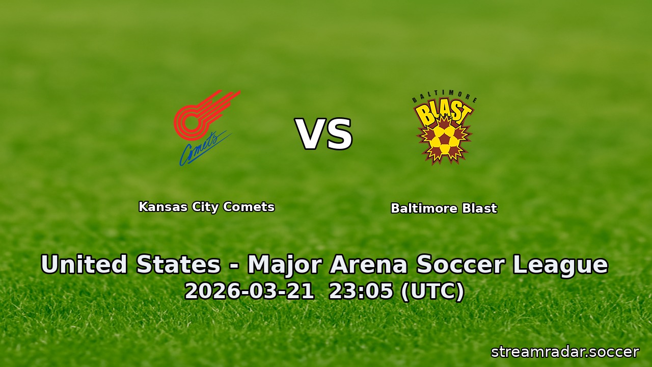 Kansas City Comets vs Baltimore Blast