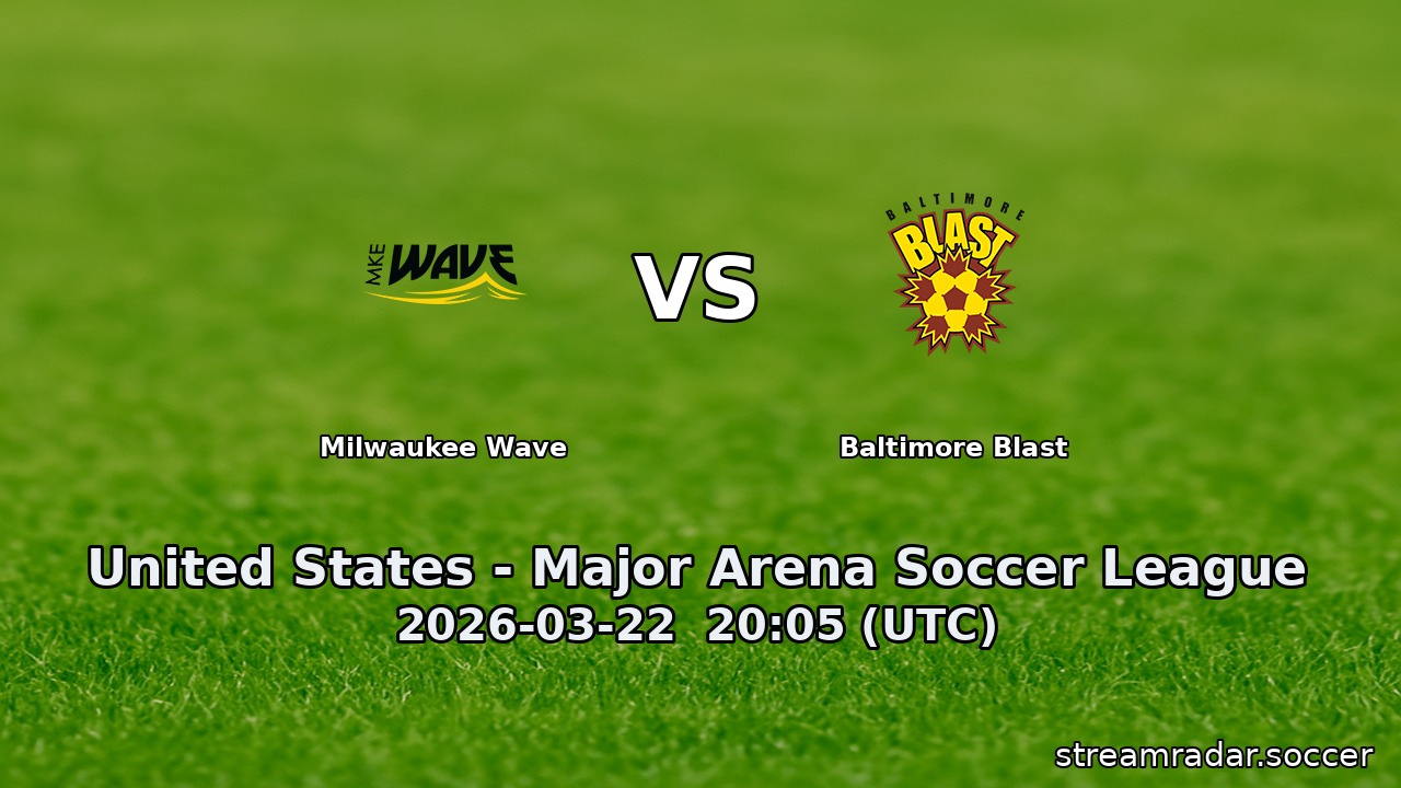 Milwaukee Wave vs Baltimore Blast