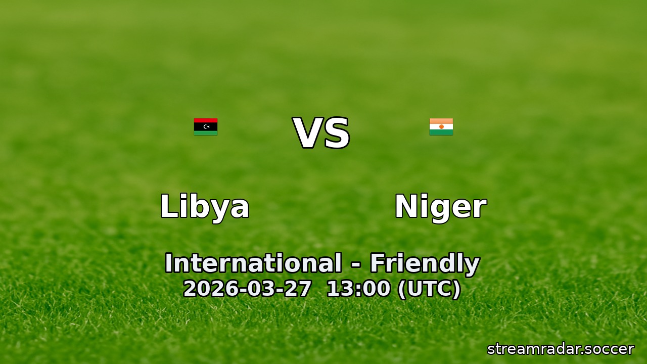 Libya vs Niger