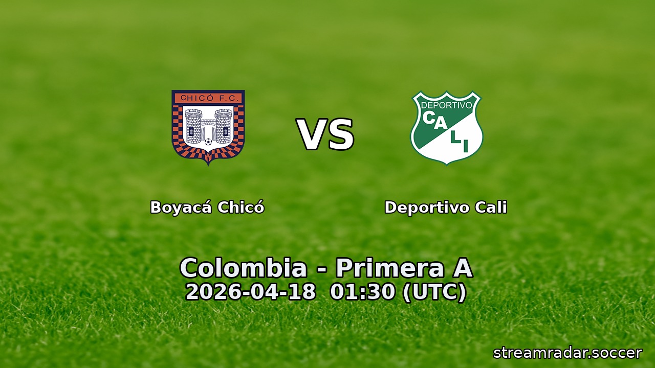 Boyacá Chicó vs Deportivo Cali