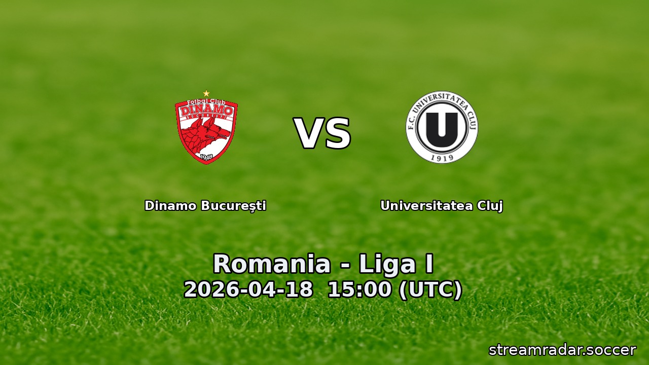 Dinamo Bucureşti vs Universitatea Cluj