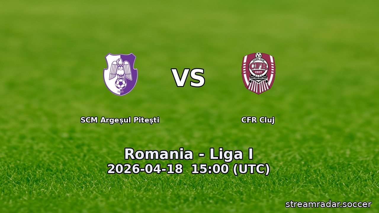SCM Argeşul Piteşti vs CFR Cluj