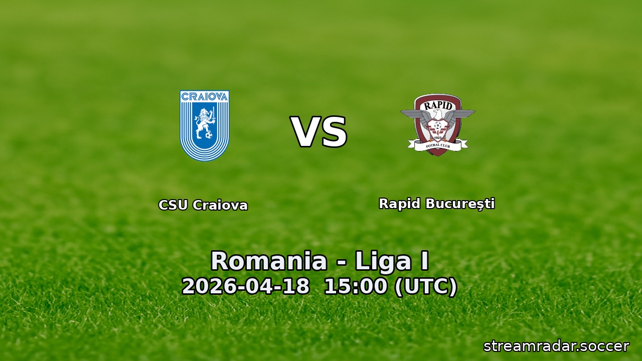 CSU Craiova vs Rapid Bucureşti