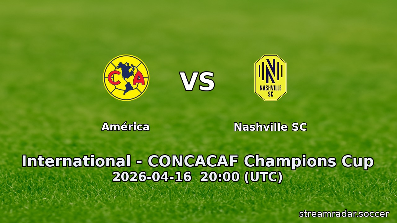 América vs Nashville SC