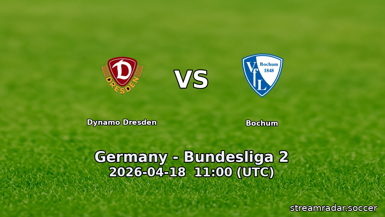 Dynamo Dresden vs Bochum