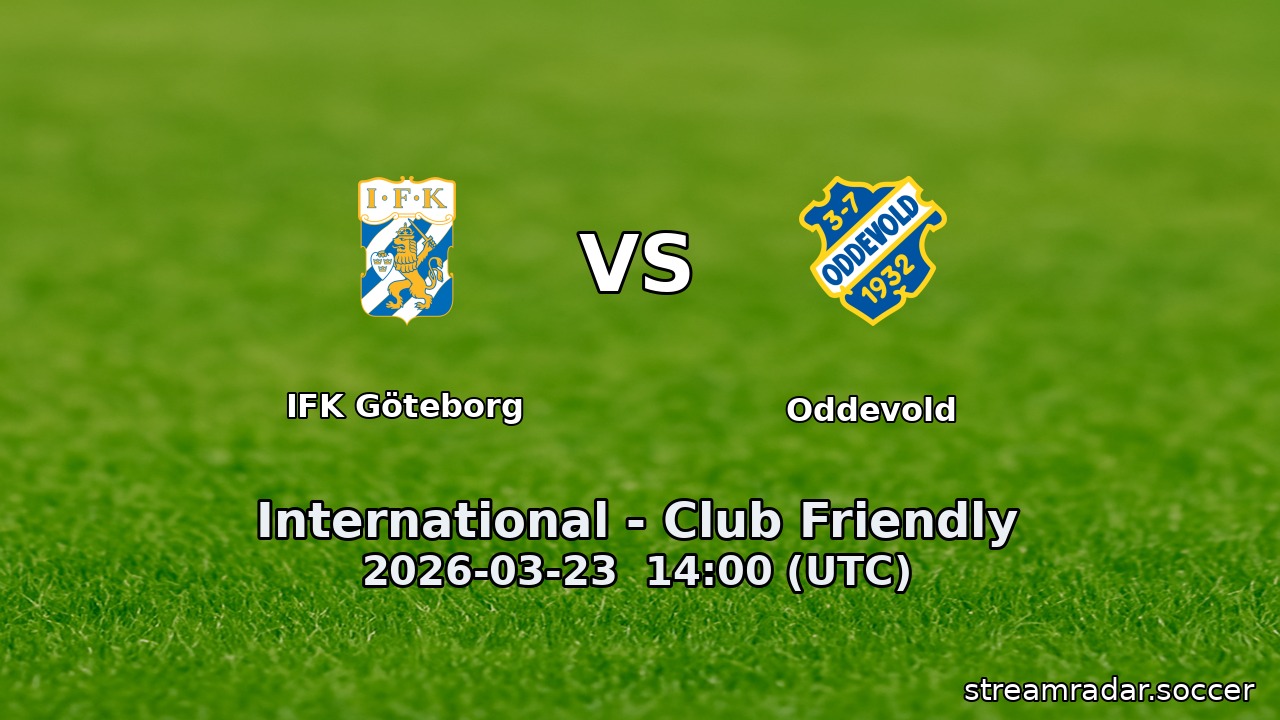IFK Göteborg vs Oddevold