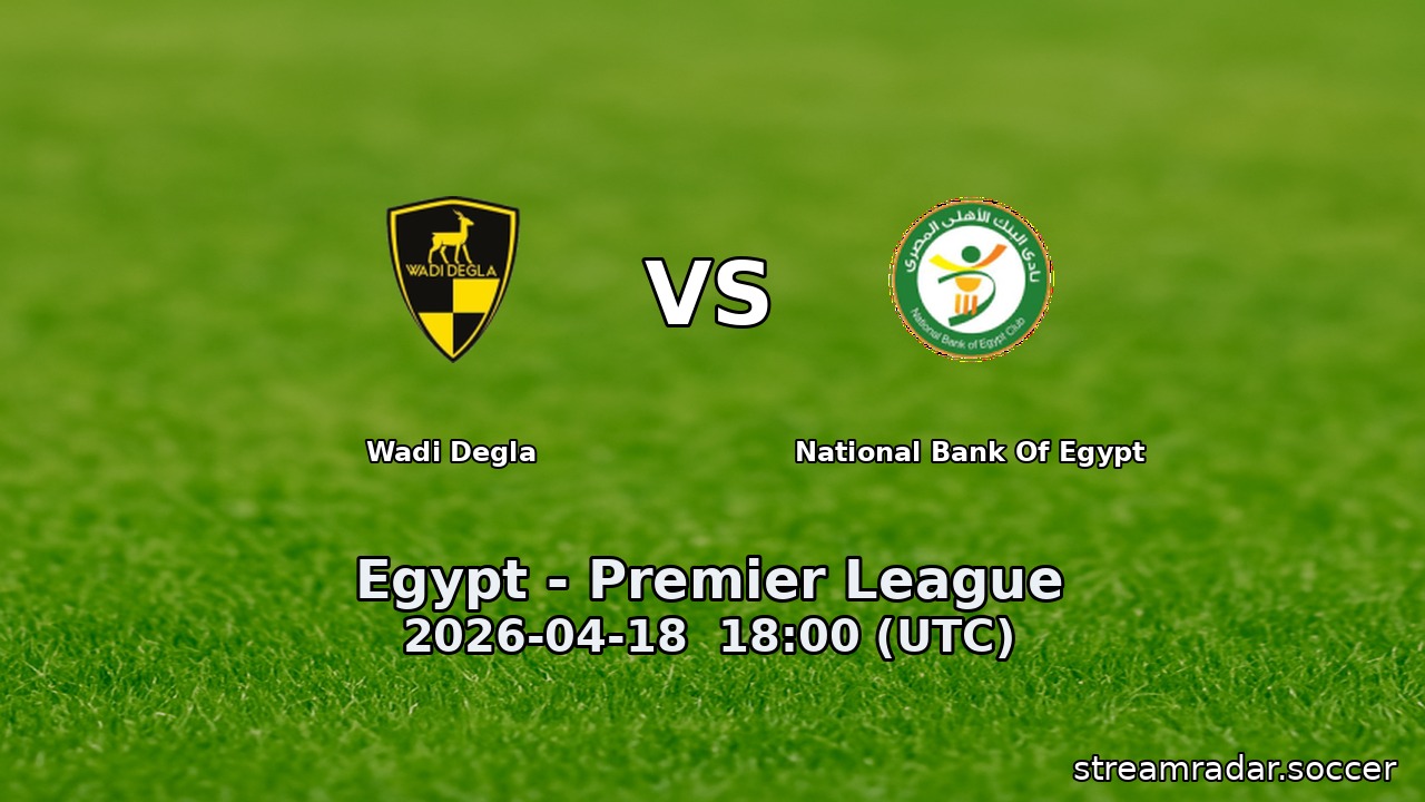 Wadi Degla vs National Bank Of Egypt
