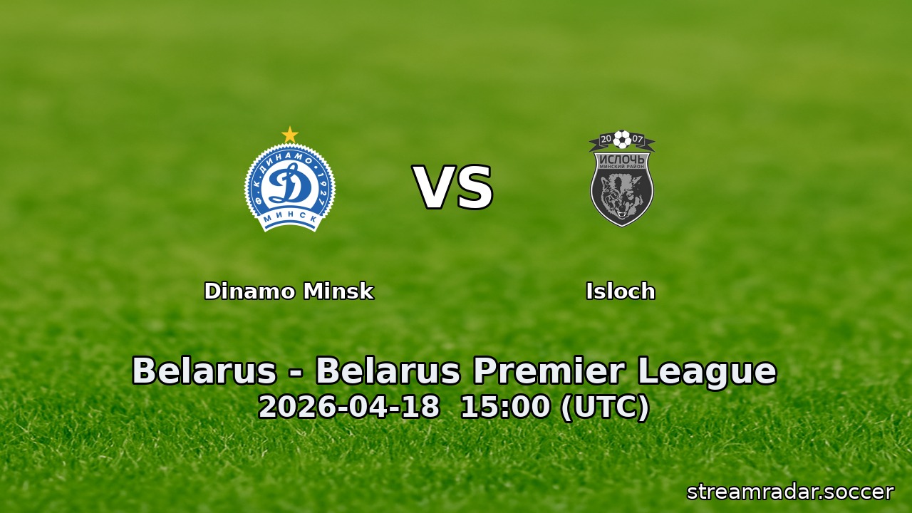 Dinamo Minsk vs Isloch