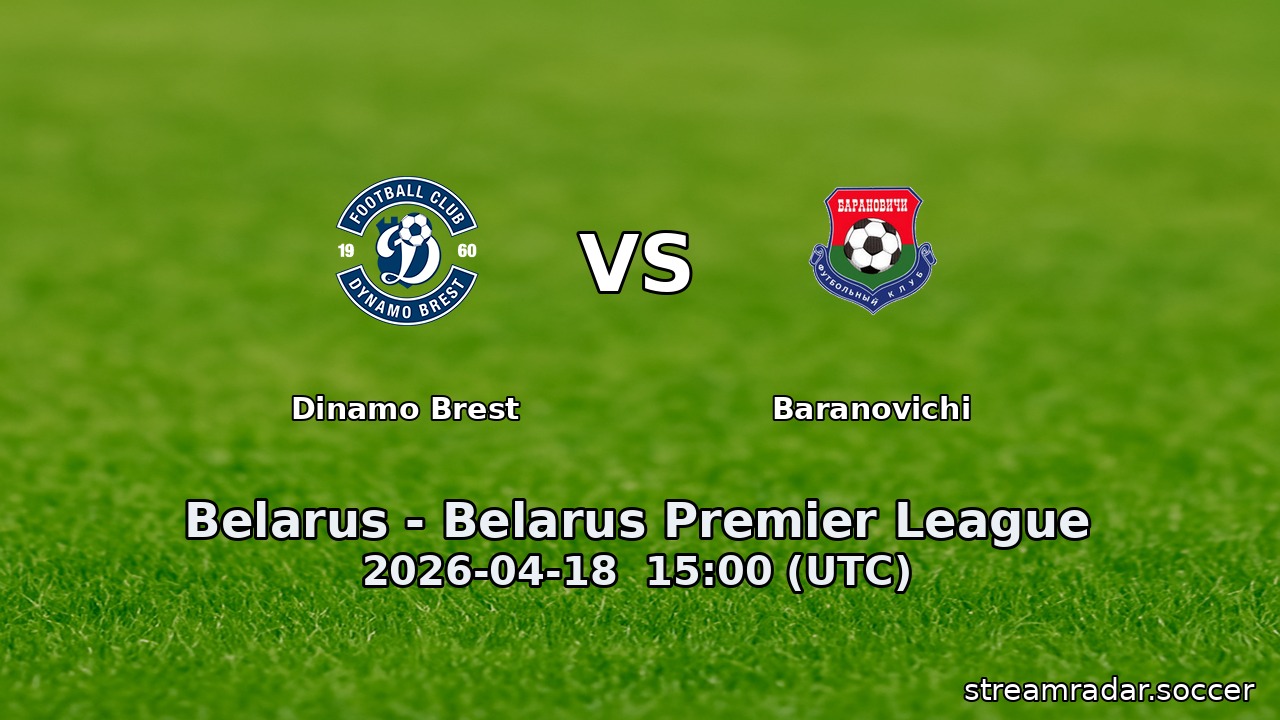 Dinamo Brest vs Baranovichi