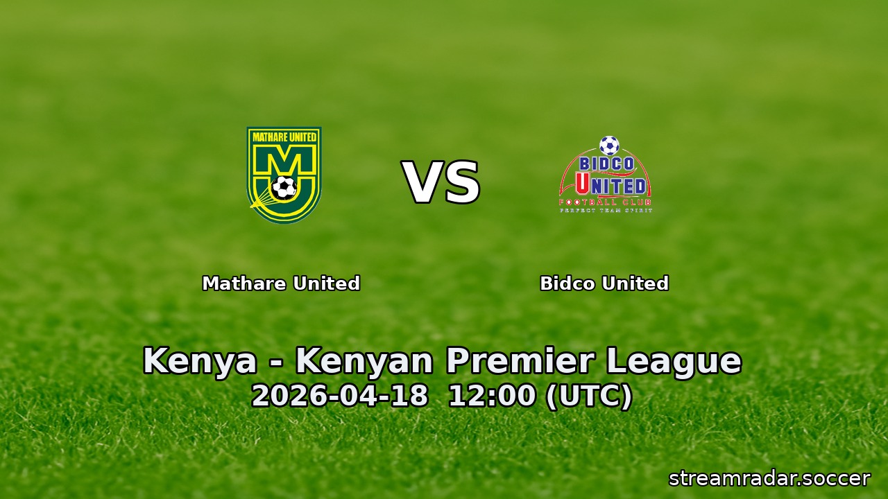 Mathare United vs Bidco United