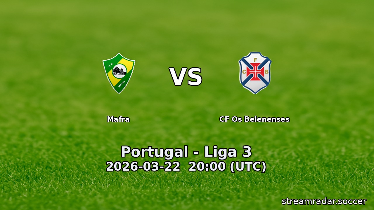 Mafra vs CF Os Belenenses